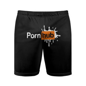 Мужские шорты 3D спортивные с принтом PORN HUB в Рязани,  |  | логотип | пошлое