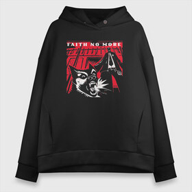 Женское худи Oversize хлопок с принтом Faith No More в Рязани, френч-терри — 70% хлопок, 30% полиэстер. Мягкий теплый начес внутри —100% хлопок | боковые карманы, эластичные манжеты и нижняя кромка, капюшон на магнитной кнопке | альтернативный | билли гулд | группа | джим мартин | майк паттон | метал | музыкальная | рок | сан франциско | фанк метал | чак мосли | экспериментальный