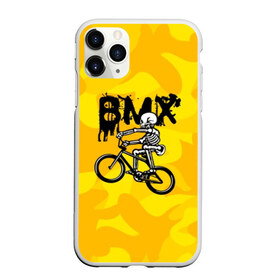 Чехол для iPhone 11 Pro Max матовый с принтом BMX в Рязани, Силикон |  | Тематика изображения на принте: bike | bmx | bones | extreme | skeleton | skull | sport | велосипед | скелет | спорт | череп | экстрим