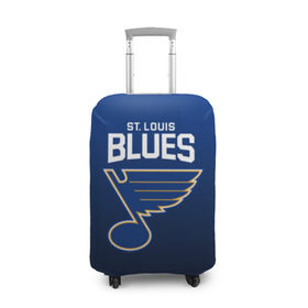 Чехол для чемодана 3D с принтом St. Louis Blues в Рязани, 86% полиэфир, 14% спандекс | двустороннее нанесение принта, прорези для ручек и колес | nhl | st. louis blues | блюз | нхл | сент луиз | сент луис | сент луис блюз | тарасенко | хоккей | шайба