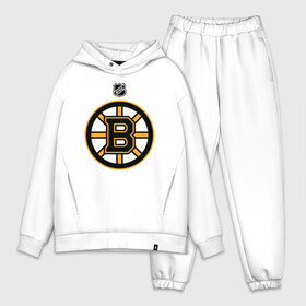 Мужской костюм хлопок OVERSIZE с принтом Boston Bruins NHL в Рязани,  |  | boston | boston bruins | hockey | nhl | бостон | бостон брюинз | кубок стенли | нхл | спорт | хоккей | шайба