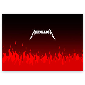 Поздравительная открытка с принтом METALLICA в Рязани, 100% бумага | плотность бумаги 280 г/м2, матовая, на обратной стороне линовка и место для марки
 | Тематика изображения на принте: 