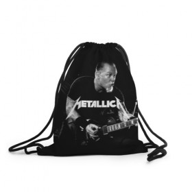 Рюкзак-мешок 3D с принтом METALLICA в Рязани, 100% полиэстер | плотность ткани — 200 г/м2, размер — 35 х 45 см; лямки — толстые шнурки, застежка на шнуровке, без карманов и подкладки | matters metallica | music | nothing else | rock | trash metal | группа | музыка | музыканты | рок | трэш металл