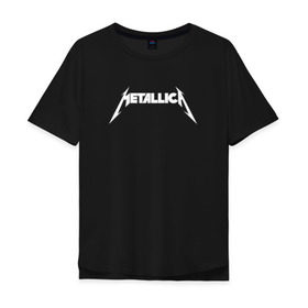 Футболка хлопок Оверсайз с принтом METALLICA (НА СПИНЕ) в Рязани, 100% хлопок | свободный крой, круглый ворот, “спинка” длиннее передней части | Тематика изображения на принте: matters metallica | music | nothing else | rock | trash metal | группа | металлика | музыка | музыканты | рок | трэш металл