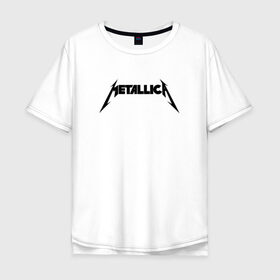 Футболка хлопок Оверсайз с принтом METALLICA (НА СПИНЕ) в Рязани, 100% хлопок | свободный крой, круглый ворот, “спинка” длиннее передней части | Тематика изображения на принте: matters metallica | music | nothing else | rock | trash metal | группа | металлика | музыка | музыканты | рок | трэш металл