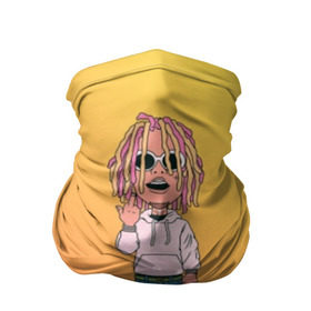 Бандана-труба 3D с принтом Lil Pump - Flex Like Ouu в Рязани, 100% полиэстер, ткань с особыми свойствами — Activecool | плотность 150‒180 г/м2; хорошо тянется, но сохраняет форму | Тематика изображения на принте: flex like ouu | gucci | gucci gang | hip hop | lil | lil pump | pump | rap | trap | гучи | гучи гэнг | лил | лил памп | насос | памп | рэп | трэп | хип хоп