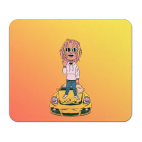 Коврик для мышки прямоугольный с принтом Lil Pump - Flex Like Ouu в Рязани, натуральный каучук | размер 230 х 185 мм; запечатка лицевой стороны | flex like ouu | gucci | gucci gang | hip hop | lil | lil pump | pump | rap | trap | гучи | гучи гэнг | лил | лил памп | насос | памп | рэп | трэп | хип хоп