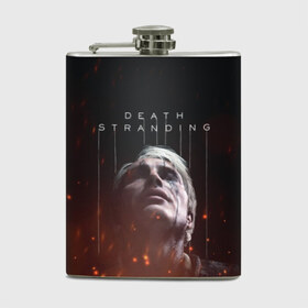 Фляга с принтом DEATH STRANDING - Cliff в Рязани, металлический корпус | емкость 0,22 л, размер 125 х 94 мм. Виниловая наклейка запечатывается полностью | cliff | death | game | games | hideo | kojima | logo | mads | mikkelsen | norman | porter | reedus | sam | stranding | дес | игра | игры | клифф | кодзима | лого | миккельсен | портер | ридус | стрендинг | сэм | хидео