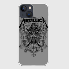 Чехол для iPhone 13 mini с принтом Metallica в Рязани,  |  | album | black | concert | heavy | kirk | metal | metallica | music | rock | tolls | джеймс хэтфилд | кирк хэмметт | клифф бёртон | ларс ульрих | метал | металлика | трэш