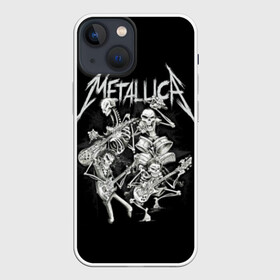 Чехол для iPhone 13 mini с принтом Metallica в Рязани,  |  | album | black | concert | heavy | kirk | metal | metallica | music | rock | tolls | джеймс хэтфилд | кирк хэмметт | клифф бёртон | ларс ульрих | метал | металлика | трэш