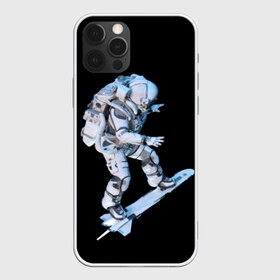 Чехол для iPhone 12 Pro Max с принтом Космонавт в Рязани, Силикон |  | astronaut | black | cool | man | skateboard | space | space suit | suit | астронавт | космонавт | космос | костюм | прикольный | скафандр | скейтборд | человек | черный