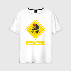Женская футболка хлопок Oversize с принтом Limp Bizkit в Рязани, 100% хлопок | свободный крой, круглый ворот, спущенный рукав, длина до линии бедер
 | dj lethal | американская | группа | джон отто | ню метал | рок | рэп | уэс борланд | фред дёрст