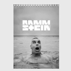 Скетчбук с принтом RAMMSTEIN в Рязани, 100% бумага
 | 48 листов, плотность листов — 100 г/м2, плотность картонной обложки — 250 г/м2. Листы скреплены сверху удобной пружинной спиралью | 2019 | lindemann | logo | metal | ramm | rammstein | ramstein | rock.band | stein | symbol | till | группа | концерт | линдеманн | лого | метал | раммштайн | рамштайн | рок | символ | тилль