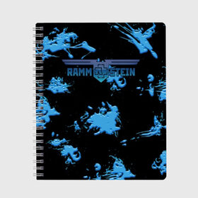 Тетрадь с принтом Rammstein в Рязани, 100% бумага | 48 листов, плотность листов — 60 г/м2, плотность картонной обложки — 250 г/м2. Листы скреплены сбоку удобной пружинной спиралью. Уголки страниц и обложки скругленные. Цвет линий — светло-серый
 | du hast | heavy | herzeleid | metal | mutter | rammstein | reise | rosenrot | sehnsucht | till lindemann | группа | метал | рамштайн | рок | тилль линдеманн | хард
