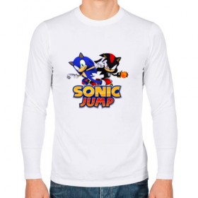 Мужской лонгслив хлопок с принтом SONIC JUMP в Рязани, 100% хлопок |  | hedgehog | metal sonic | silver | silver the hedgehog | sonic | sonic boom | sonic the hedgehog | ёж сонник | игры | соник | фильмы