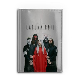 Обложка для автодокументов с принтом Lacuna Coil в Рязани, натуральная кожа |  размер 19,9*13 см; внутри 4 больших “конверта” для документов и один маленький отдел — туда идеально встанут права | alternative | cristina scabbia | epic metal | goth | gothic | lacuna | lacuna coil | melodic metal | metal | nu metal | rock | готик рок | готика | готический рок | метал