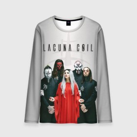 Мужской лонгслив 3D с принтом Lacuna Coil в Рязани, 100% полиэстер | длинные рукава, круглый вырез горловины, полуприлегающий силуэт | alternative | cristina scabbia | epic metal | goth | gothic | lacuna | lacuna coil | melodic metal | metal | nu metal | rock | готик рок | готика | готический рок | метал