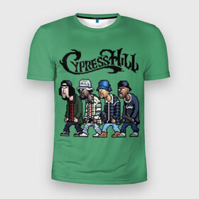Мужская футболка 3D спортивная с принтом Cypress Hill в Рязани, 100% полиэстер с улучшенными характеристиками | приталенный силуэт, круглая горловина, широкие плечи, сужается к линии бедра | b real | cypress hill | dj muggs | eric bobo | sen dog | альтернативный рэп | американская | гангста рэп | кипарисовый | лос анджелес | музыка | ню метал | рэп метал | рэп рок | рэпкор | сен дог | сша | хип хоп