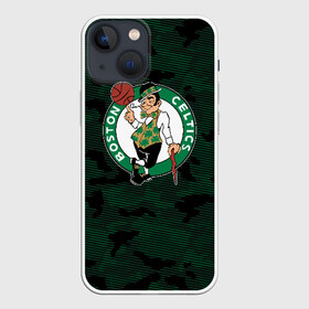 Чехол для iPhone 13 mini с принтом Boston Celtics в Рязани,  |  | boston | boston celtics | celtics | nba | баскетбол | бостон | бостон селтикс | нба | селтикс