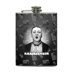 Фляга с принтом Rammstein в Рязани, металлический корпус | емкость 0,22 л, размер 125 х 94 мм. Виниловая наклейка запечатывается полностью | 2019 | du hast | lindemann | radio | rammstein | rammsteinfan | till | группы | линдеманн | метал | музыка | радио | рамштаин | рамштайн | рамштейн | рок | тилль | тиль