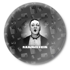 Значок с принтом Rammstein в Рязани,  металл | круглая форма, металлическая застежка в виде булавки | Тематика изображения на принте: 2019 | du hast | lindemann | radio | rammstein | rammsteinfan | till | группы | линдеманн | метал | музыка | радио | рамштаин | рамштайн | рамштейн | рок | тилль | тиль