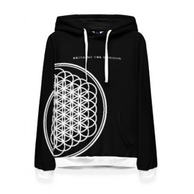 Женская толстовка 3D с принтом Bring Me the Horizon в Рязани, 100% полиэстер  | двухслойный капюшон со шнурком для регулировки, мягкие манжеты на рукавах и по низу толстовки, спереди карман-кенгуру с мягким внутренним слоем. | bmth | bring me the horizon | альтернативный | бмт | бмтх | бмтш | брин | бринг | горизонт | достань для меня | дэткор | зе | метал | ми | рок | хоризон | электроник