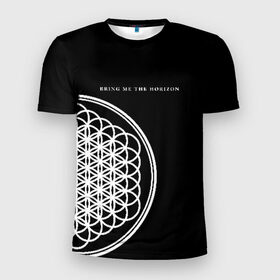 Мужская футболка 3D спортивная с принтом Bring Me the Horizon в Рязани, 100% полиэстер с улучшенными характеристиками | приталенный силуэт, круглая горловина, широкие плечи, сужается к линии бедра | bmth | bring me the horizon | альтернативный | бмт | бмтх | бмтш | брин | бринг | горизонт | достань для меня | дэткор | зе | метал | ми | рок | хоризон | электроник