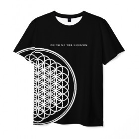 Мужская футболка 3D с принтом Bring Me the Horizon в Рязани, 100% полиэфир | прямой крой, круглый вырез горловины, длина до линии бедер | bmth | bring me the horizon | альтернативный | бмт | бмтх | бмтш | брин | бринг | горизонт | достань для меня | дэткор | зе | метал | ми | рок | хоризон | электроник