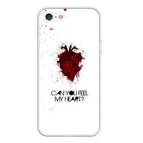 Чехол для iPhone 5/5S матовый с принтом Can You Feel My Heart - BMTH в Рязани, Силикон | Область печати: задняя сторона чехла, без боковых панелей | Тематика изображения на принте: bmth | bring me the horizon | альтернативный | бмт | бмтх | бмтш | брин | бринг | горизонт | достань для меня | дэткор | зе | метал | ми | рок | хоризон | электроник