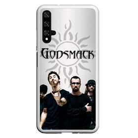 Чехол для Honor 20 с принтом Godsmack в Рязани, Силикон | Область печати: задняя сторона чехла, без боковых панелей | Тематика изображения на принте: alternative | american rock | crimson | grunge | hardrock | heavy | heavy metal | i stand alone | nu metal | post grunge | rock | sully erna | альтернатива | грандж | рок | хард рок | хэви