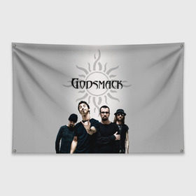 Флаг-баннер с принтом Godsmack в Рязани, 100% полиэстер | размер 67 х 109 см, плотность ткани — 95 г/м2; по краям флага есть четыре люверса для крепления | alternative | american rock | crimson | grunge | hardrock | heavy | heavy metal | i stand alone | nu metal | post grunge | rock | sully erna | альтернатива | грандж | рок | хард рок | хэви