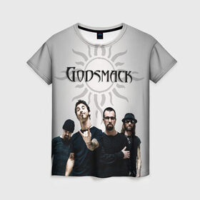 Женская футболка 3D с принтом Godsmack в Рязани, 100% полиэфир ( синтетическое хлопкоподобное полотно) | прямой крой, круглый вырез горловины, длина до линии бедер | alternative | american rock | crimson | grunge | hardrock | heavy | heavy metal | i stand alone | nu metal | post grunge | rock | sully erna | альтернатива | грандж | рок | хард рок | хэви