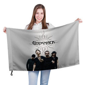 Флаг 3D с принтом Godsmack в Рязани, 100% полиэстер | плотность ткани — 95 г/м2, размер — 67 х 109 см. Принт наносится с одной стороны | Тематика изображения на принте: alternative | american rock | crimson | grunge | hardrock | heavy | heavy metal | i stand alone | nu metal | post grunge | rock | sully erna | альтернатива | грандж | рок | хард рок | хэви