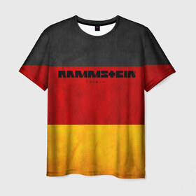 Мужская футболка 3D с принтом Rammstein в Рязани, 100% полиэфир | прямой крой, круглый вырез горловины, длина до линии бедер | rammstein | till lindemann | берлин | германия | металл | музыка | рамштайн | тилль линдеманн