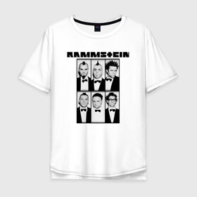 Мужская футболка хлопок Oversize с принтом Rammstein в Рязани, 100% хлопок | свободный крой, круглый ворот, “спинка” длиннее передней части | deutschland | duhastviel.mutter | hevy metal | meinteil | music | rammstein | rammsteinfan | ramshtain | rock | германия | метал | музыка | немцы | рамштаин | рамштайн | рамштейн | рок