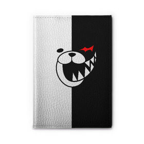 Обложка для автодокументов с принтом MONOKUMA в Рязани, натуральная кожа |  размер 19,9*13 см; внутри 4 больших “конверта” для документов и один маленький отдел — туда идеально встанут права | Тематика изображения на принте: anime | bear | black  white | danganronpa | kurokuma | monodam | monokuma | monomi | monotaro | pink | rabbit | school | shirokuma | аниме | главарь | мoноми | монокума | черно белый | школа