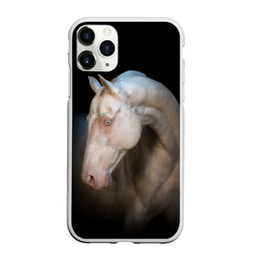 Чехол для iPhone 11 Pro матовый с принтом Белая лошадь в Рязани, Силикон |  | animal | black | breed | horse | muscle | muzzle | strength | unusual | white | белый | животное | конь | лошадь | мышцы | необычный | порода | сила | скакун