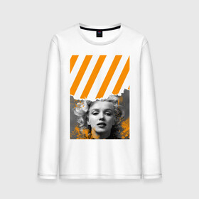 Мужской лонгслив хлопок с принтом Мэрилин Монро fashion в Рязани, 100% хлопок |  | marilyn monroe | off white | off white купить | off white мужская | off white одежда | off white футболка | кофта off white | мэрилин монро | мэрилин монро фото | офф вайт | офф уайт