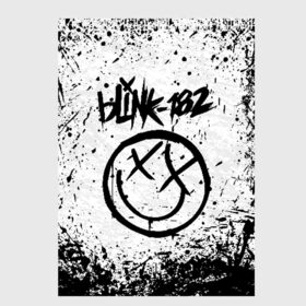 Скетчбук с принтом BLINK-182 в Рязани, 100% бумага
 | 48 листов, плотность листов — 100 г/м2, плотность картонной обложки — 250 г/м2. Листы скреплены сверху удобной пружинной спиралью | blink | music | rock | блинк | группа | музыка | музыканты | рок