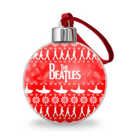 Ёлочный шар с принтом The Beatles (6) в Рязани, Пластик | Диаметр: 77 мм | beatles | merry christmas | music | rock | the beatles | yellow submarine | битлз | джон леннон | легенда | музыка | новогодний свитшот | новый год | пит бест | рок