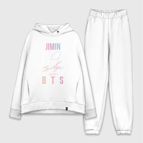 Женский костюм хлопок Oversize с принтом JIMIN BTS АВТОГРАФ в Рязани,  |  | bts | bts boy | bts love | jimin | k pop | love yourself | айдол | битиэс | бтс | ким тэ хен | фанфик бтс | чимин. | чон чонгук