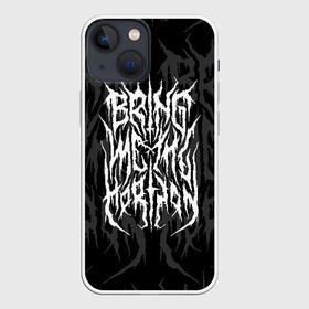 Чехол для iPhone 13 mini с принтом BRING ME THE HORIZON в Рязани,  |  | bmth | bring me the horizon | music | rock | бмтш | группа | дэткор | музыка | музыканты | рок | электроник