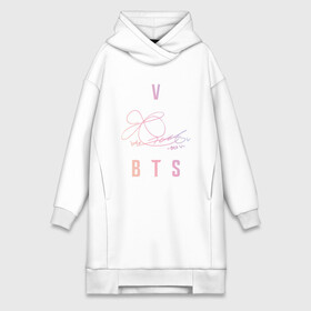 Платье-худи хлопок с принтом V BTS АВТОГРАФ в Рязани,  |  | bts | bts boy | bts love | k pop | love yourself | v | айдол | битиэс | бтс | ви. | ким тэ хен | фанфик бтс | чон чонгук