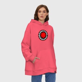 Худи SuperOversize хлопок с принтом RED HOT CHILI PEPPERS в Рязани, 70% хлопок, 30% полиэстер, мягкий начес внутри | карман-кенгуру, эластичная резинка на манжетах и по нижней кромке, двухслойный капюшон
 | red hot chili peppers | rhcp | рхчп