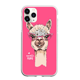 Чехол для iPhone 11 Pro матовый с принтом Romantic llama в Рязани, Силикон |  | alpaca | animal | cool | flowers | head | heart | inscription | llama | look | pink | romance | альпака | взгляд | голова | животное | лама | любовь | надпись | очки | прикольный | розовые | романтика | сердце | цветы