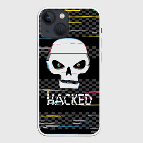 Чехол для iPhone 13 mini с принтом Hacked в Рязани,  |  | hacker | hacknet | взлом | виртуальность | кибер | киберпанк | программист | хакер