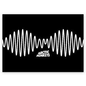 Поздравительная открытка с принтом ARCTIC MONKEYS в Рязани, 100% бумага | плотность бумаги 280 г/м2, матовая, на обратной стороне линовка и место для марки
 | Тематика изображения на принте: arctic monkeys | арктик манкис | арктические мартышки