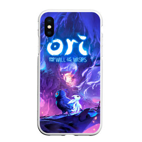 Чехол для iPhone XS Max матовый с принтом Ori - And The Will Of The Wisp в Рязани, Силикон | Область печати: задняя сторона чехла, без боковых панелей | microsoft studios | moon studios | ori | ori and the blind forest | unity | лес | луна | нибела | ночной лес | ночь | ори | платформер | сова