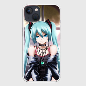 Чехол для iPhone 13 с принтом Мику Хацунэ в Рязани,  |  | anime | character | geisha | hatsune miku | japan | kimono | manga | style | аниме | вокалоид | девушки | манга | мульт | оружие | сёдзё | сериал | хатсуне мику