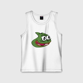 Детская майка хлопок с принтом Pepega в Рязани,  |  | feels bad man | feels good man | pepe | pepe the frog | sad pepe | грустная лягушка | пепе | пепега